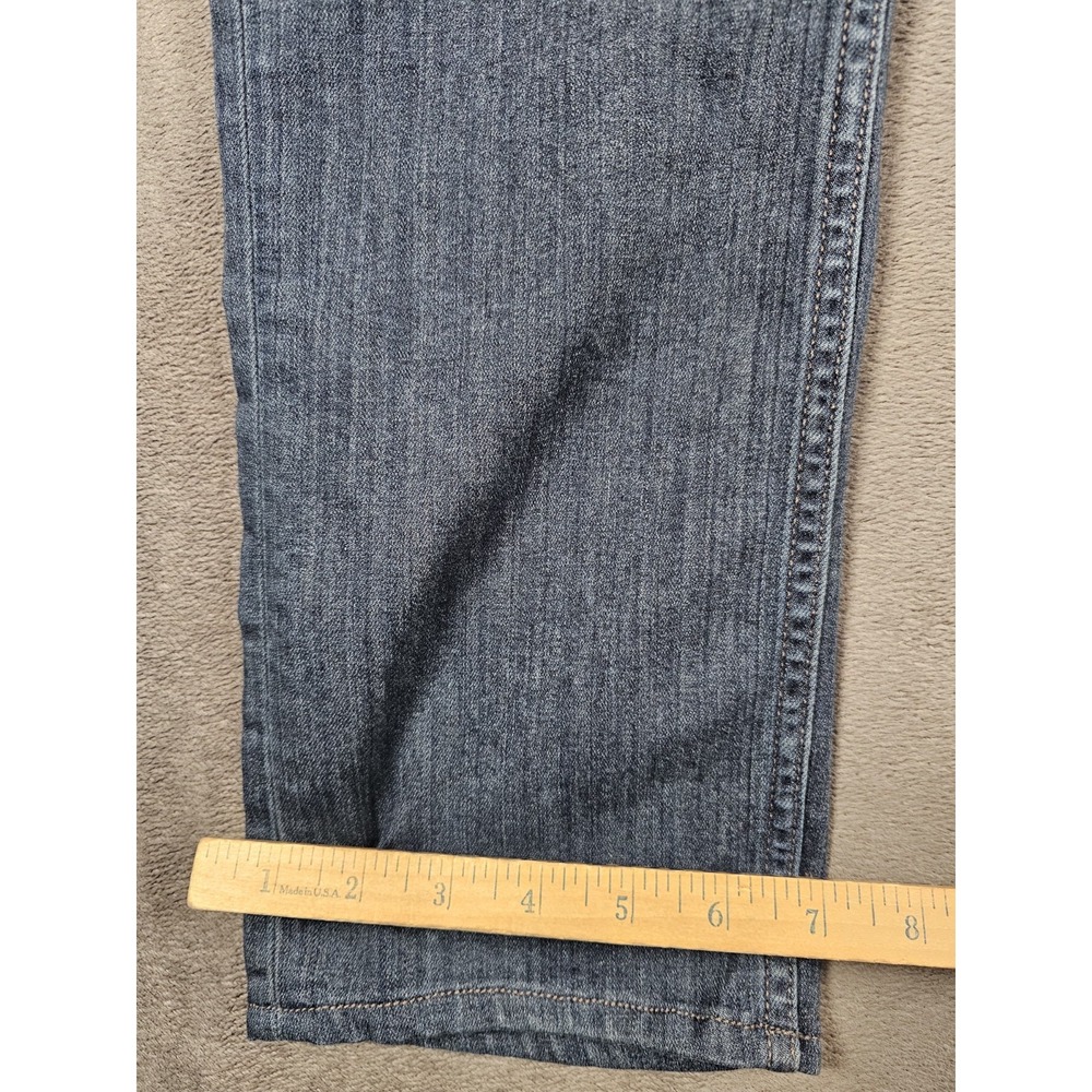 Paige Lennox Carpenter Slim Straight Stretch Jeans Mens 33 Dark Blue - Picture 9 of 10